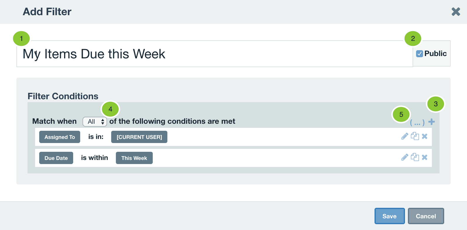 Filters | Axosoft Documentation