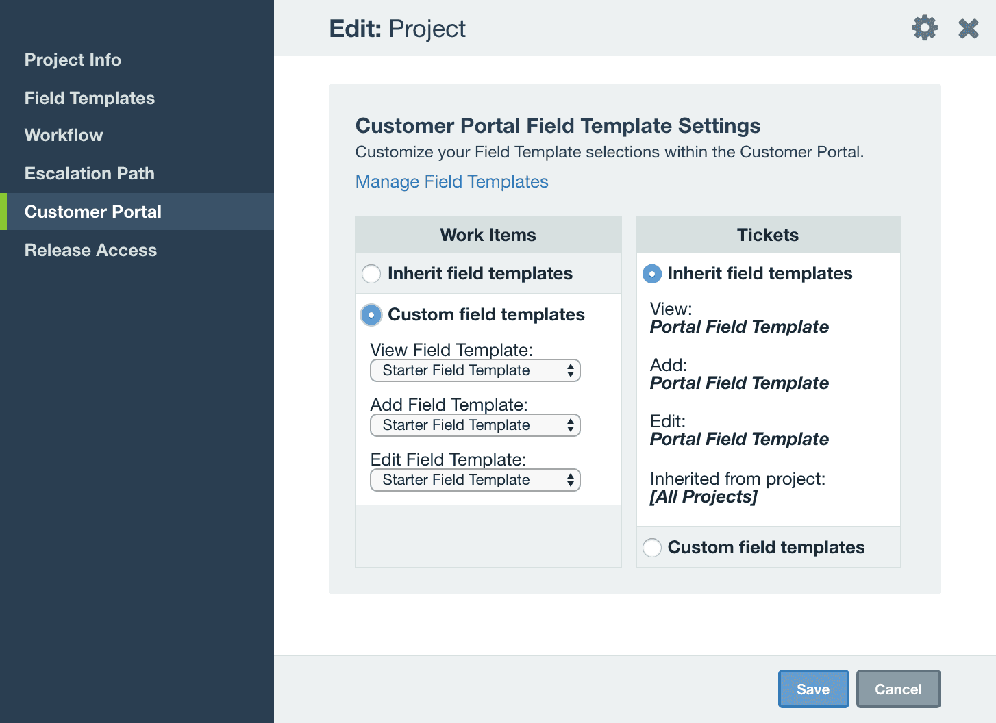 Editing Field Templates | Axosoft Documentation