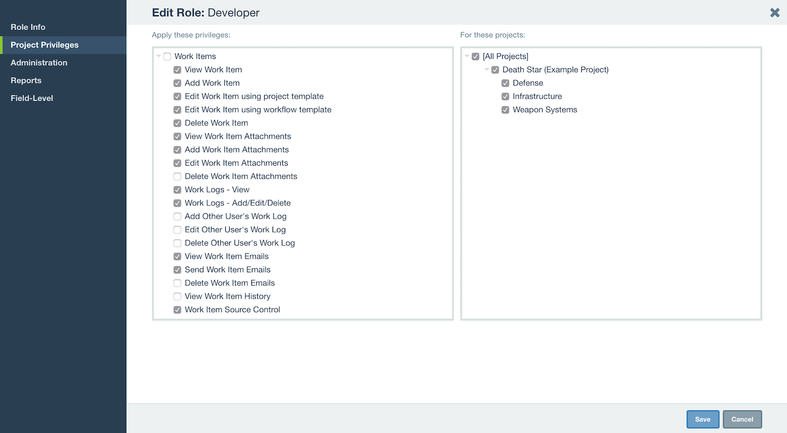 Security Roles | Axosoft Documentation